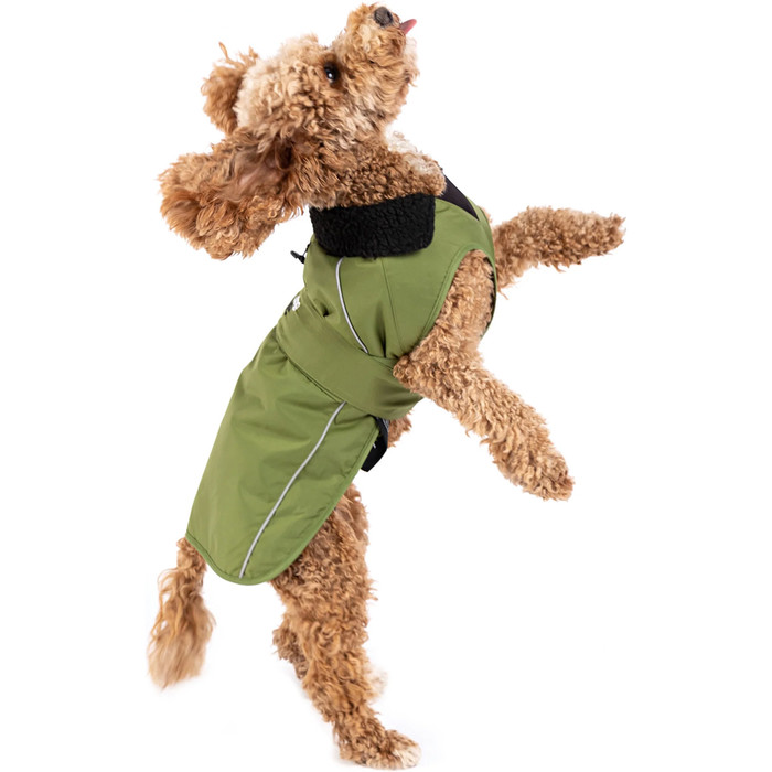 2024 Dryrobe Abrigo Para Perro V3 DRV3 - Black / Verde Oscuro